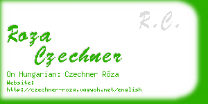 roza czechner business card