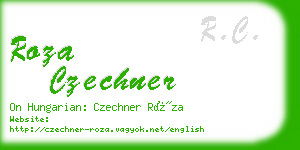 roza czechner business card
